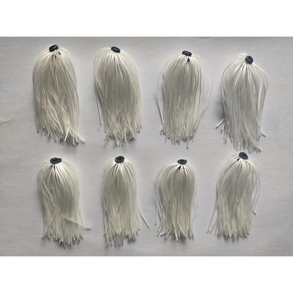 Fishing Lure Buzzbait - 8 Bundles 50 Strands Silicone Jig