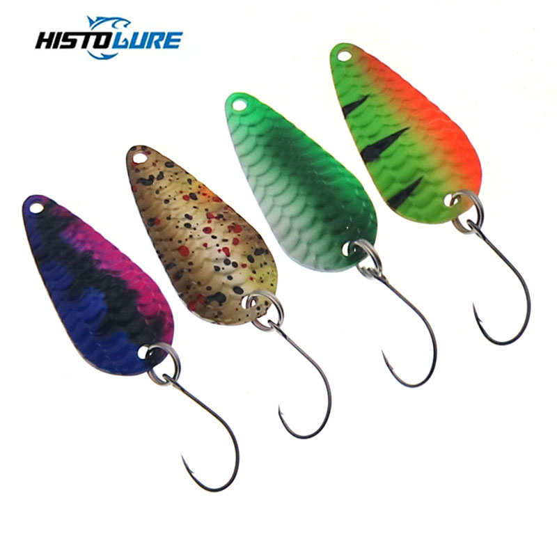 Fishing Lure Spinner - Fishing Trout Spoon Single Hook Spinning