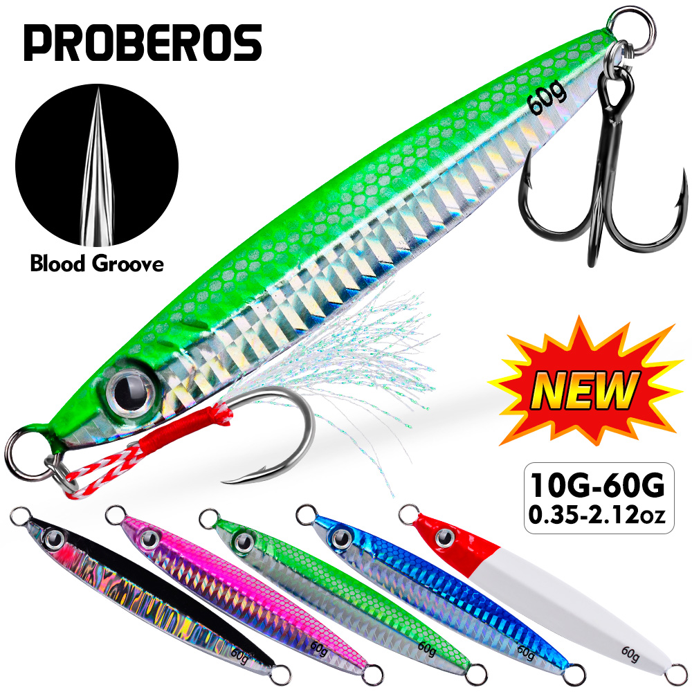 Proberos 1pc Metal Cast Jig Sp - Fishing Lure Spoon review and price