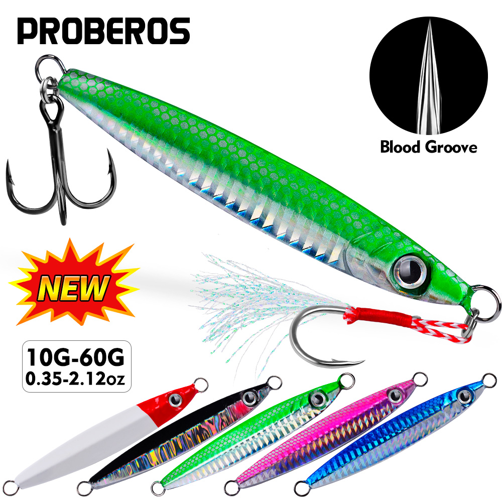 Proberos 1pc Metal Cast Jig Sp - Fishing Lure Spoon review and price