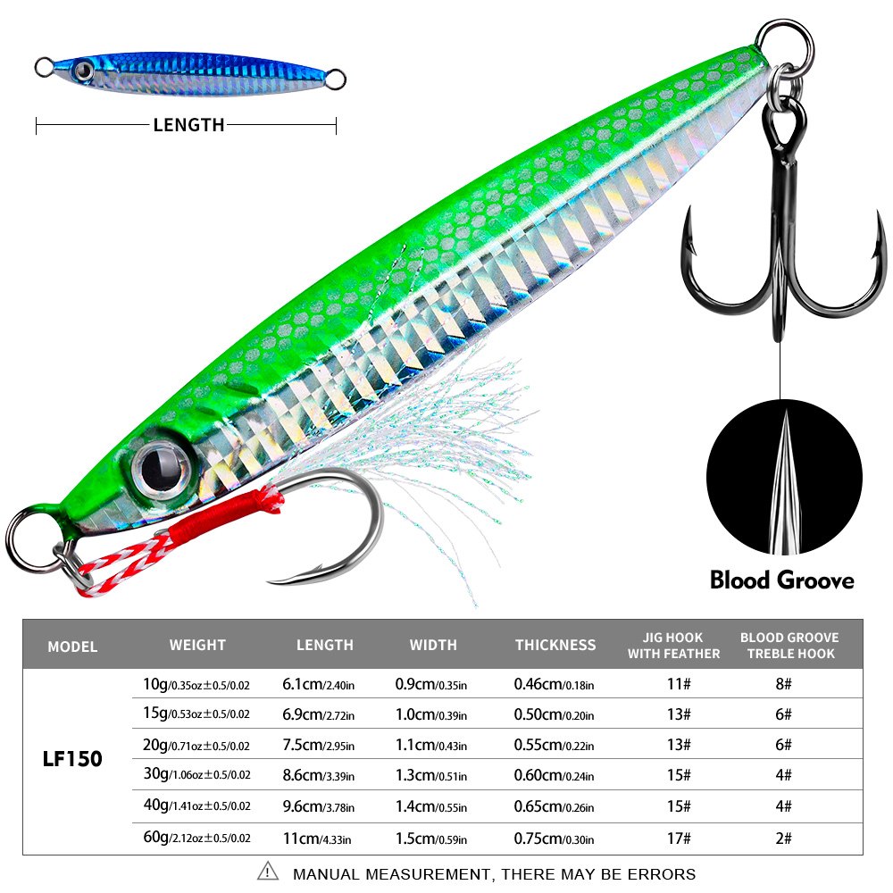 Proberos 1pc Metal Cast Jig Sp - Fishing Lure Spoon review and price