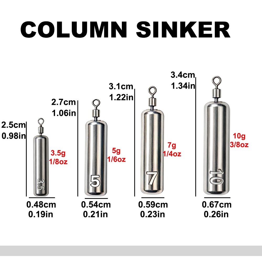 10-40Pcs Column Fishing Weight - Fishing Lure Box review and price